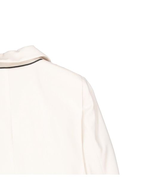 Brunello Cucinelli White Blazer Jacket