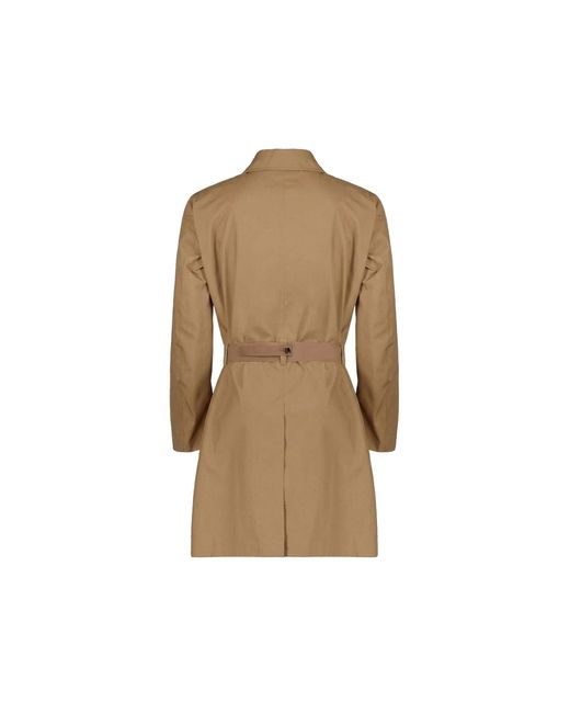 Herno Natural Belted Single-Breasted Coat for men