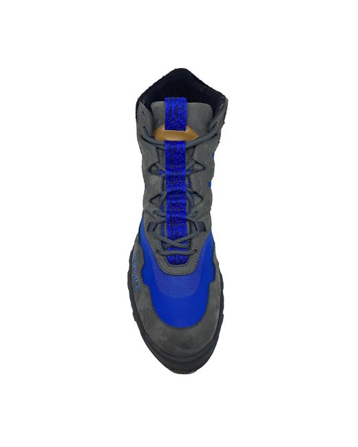Versace Wildleder-Wanderstiefel in Blue für Herren