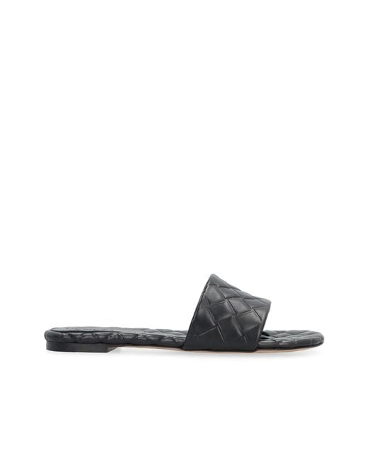 Bottega Veneta Black Amy Leather Mules