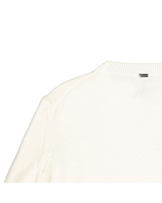 Herno White C Mere Pullover for men