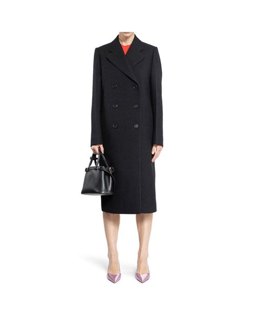 Prada Black Virgin Wool Coat