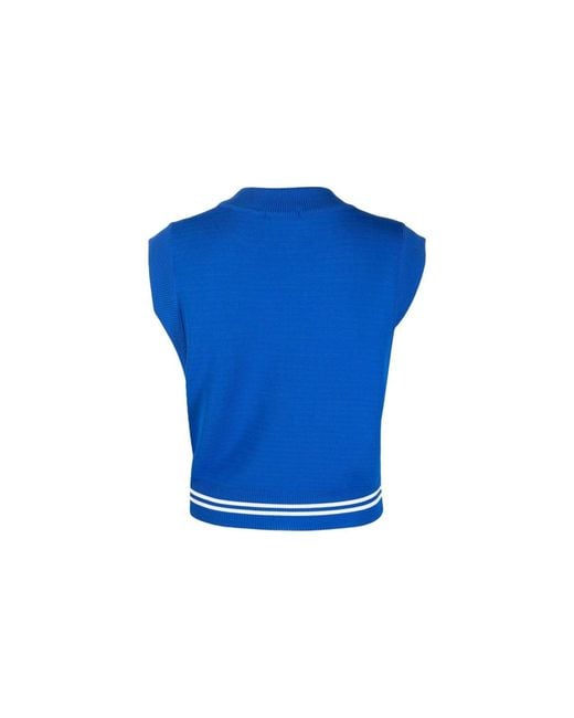 Autry Blue Knitted Vest