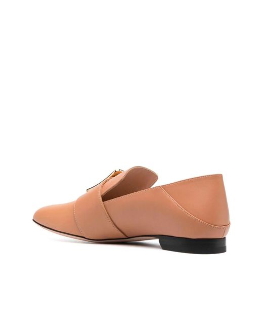 Bally Pink Leder-Loafer