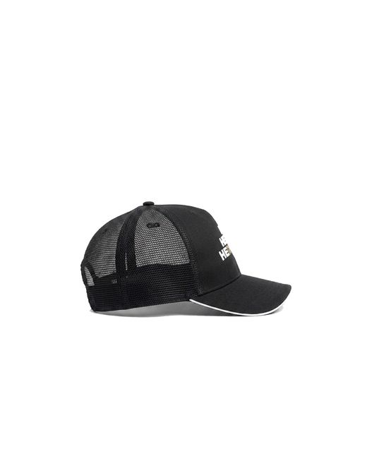 Herno Black Logo Baseball Mesh Cap for men