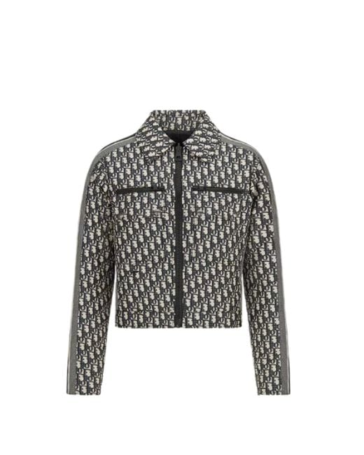 Dior Black Alps Cropped Logo Jacket