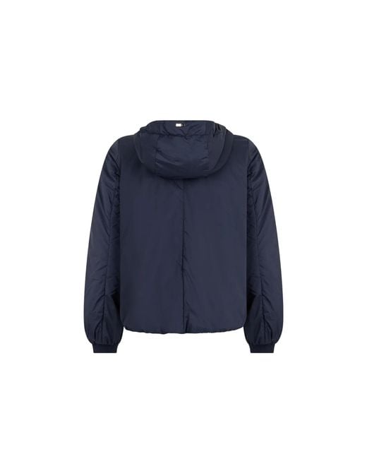 Herno Blue Hooded Padded Jacket