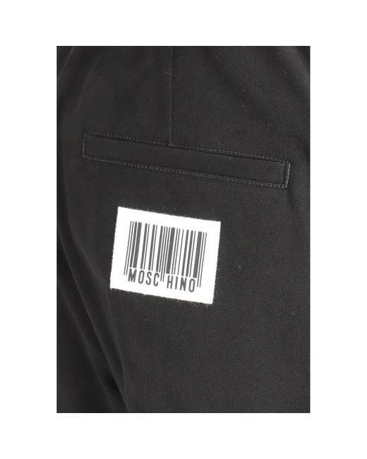Moschino Black Bar-Code Jogger for men