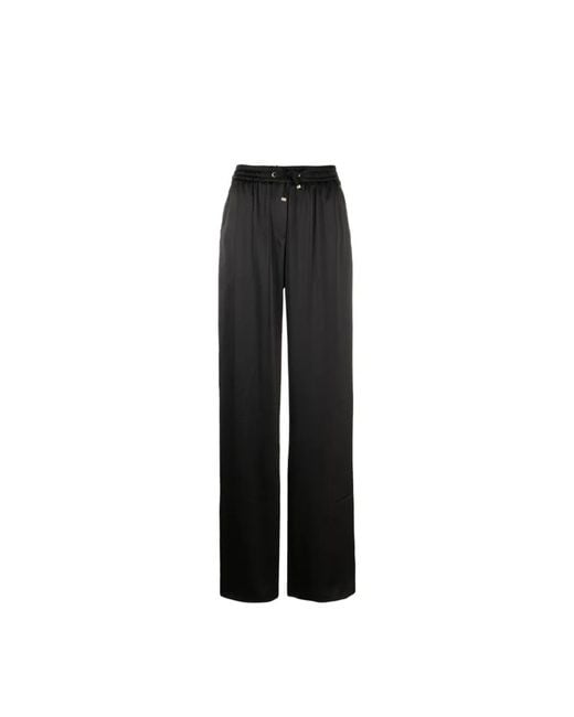 Herno Black High-Waist Palazzo Pants