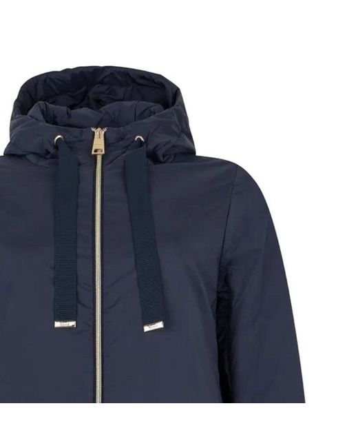 Herno Blue Hooded Padded Jacket