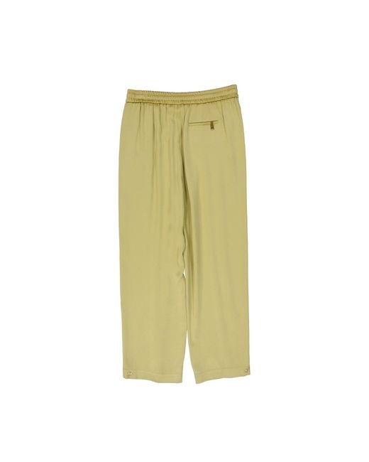 Herno Green Satin Wide Pants