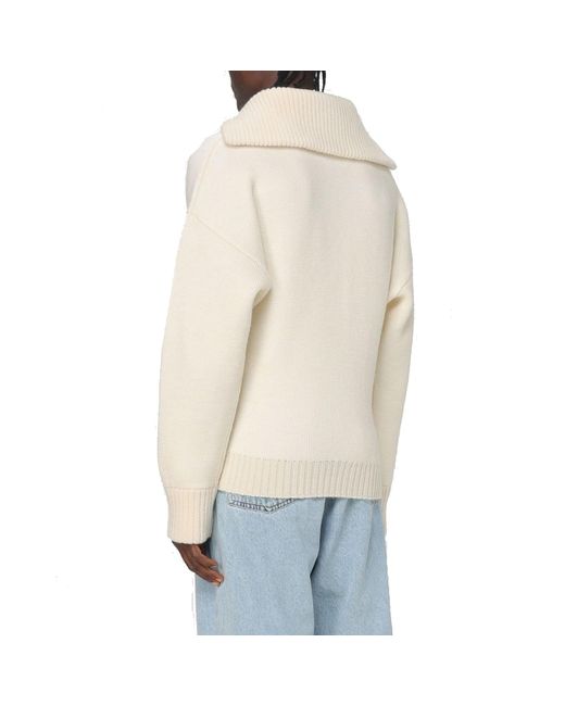 Bottega Veneta White Wool Sweater for men
