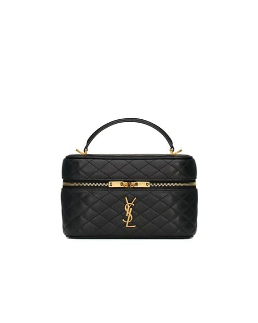 Saint Laurent Black Gaby Vanity Bag