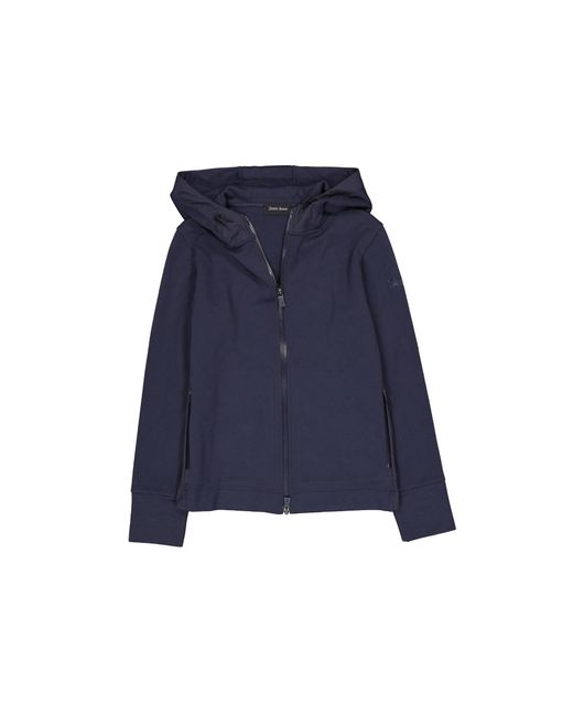 Herno Blue Zipped Sweatshirt