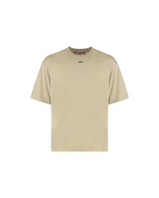 Off-White c/o Virgil Abloh Natural T-Shirt for men