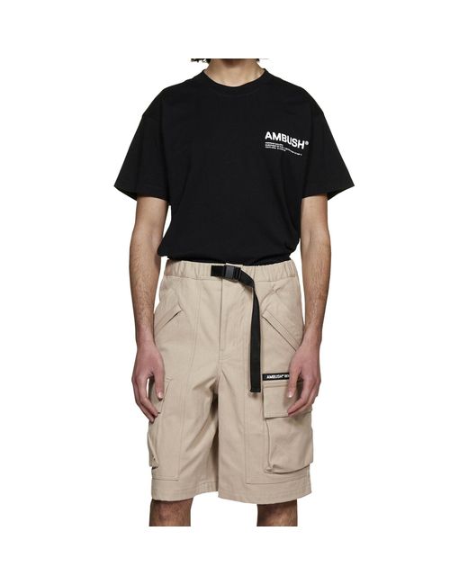 Ambush Natural Cotton Bermuda Shorts for men