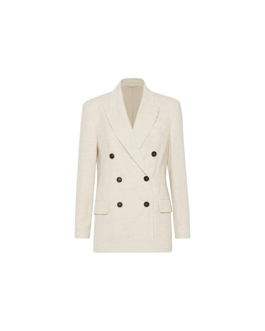 Brunello Cucinelli Natural Corduroy Blazer