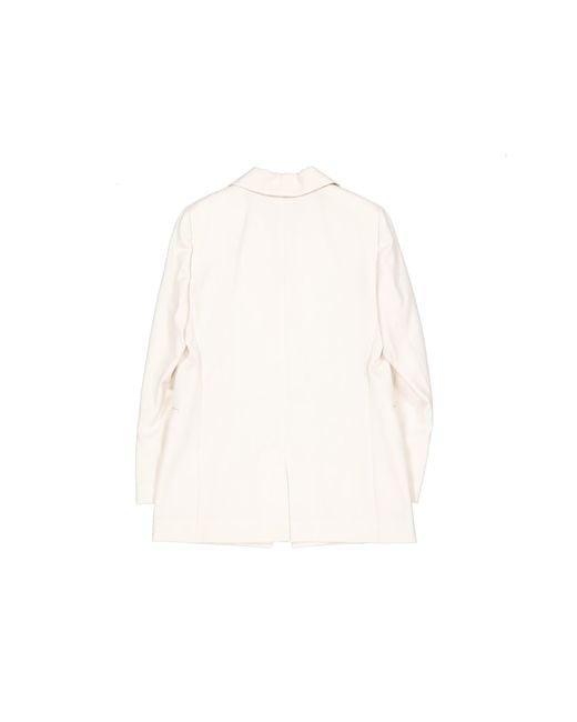 Brunello Cucinelli White Blazer Jacket