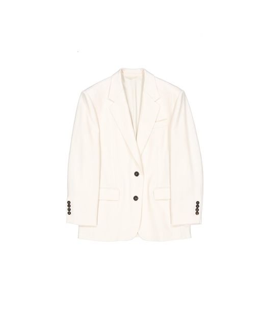Brunello Cucinelli White Blazer Jacket