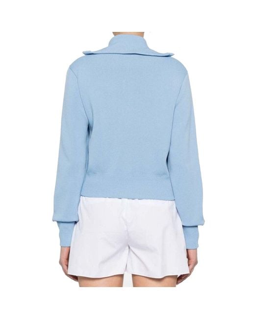 Autry Blue Logo Cardigan