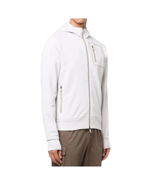 Herno White Hooded Sweatshirt for men