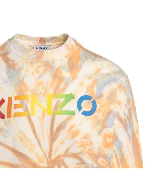 KENZO Multicolor Cotton Logo Sweatshirt for men