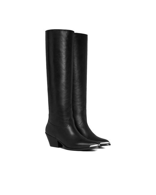 Céline Black High Western 060 Boots