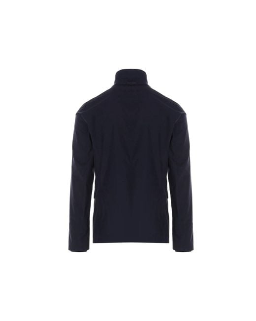 Herno Blue High-Neck Jacket for men