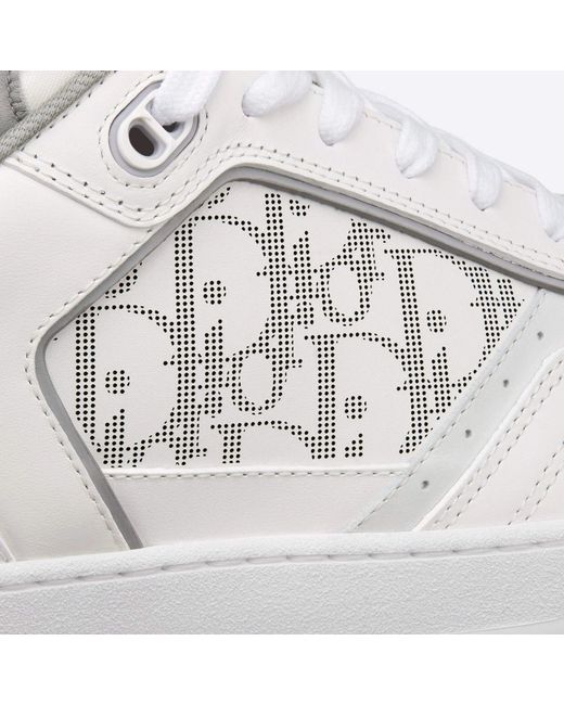 Dior Oblique Leder -Turnschuhe in White für Herren