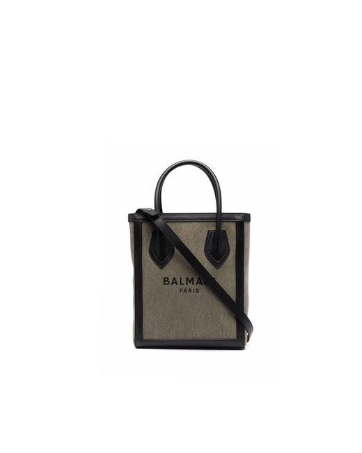 Balmain Black Logo Tote Bag