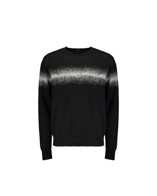 Herno Black Cotton Blend Pullover for men