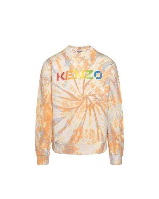 KENZO Multicolor Cotton Logo Sweatshirt for men