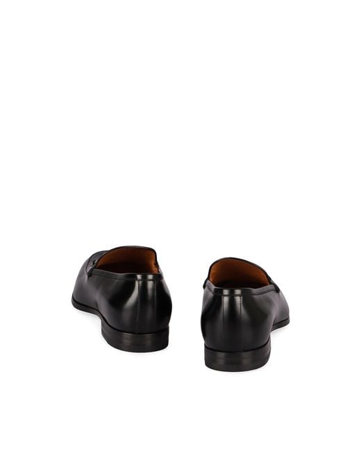 Gucci Black Horsebit Leather Loafers for men