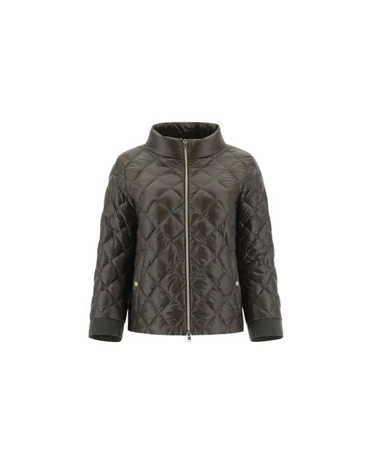 Herno Gray Quilted Jacket