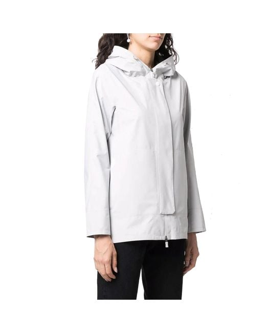 Herno Blue Laminar Fabric Jacket