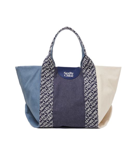 See By Chloé Blue See By Chloé Letizia Tote Bag