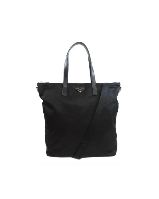 Prada Black Shopping Bags