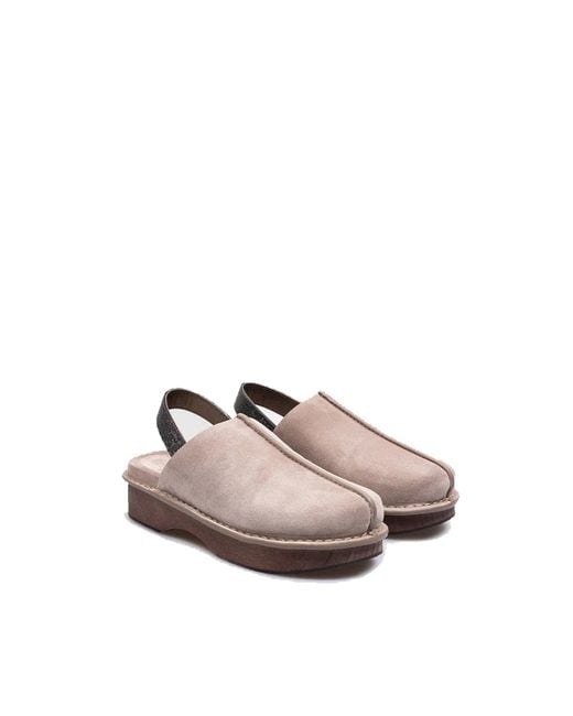 Brunello Cucinelli Brown Suede Clogs Mules