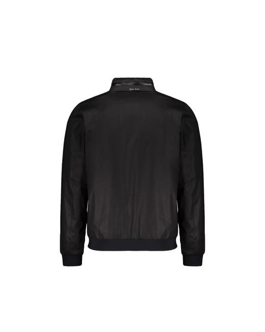 Herno Black Stand Collar Pocket Jacket for men