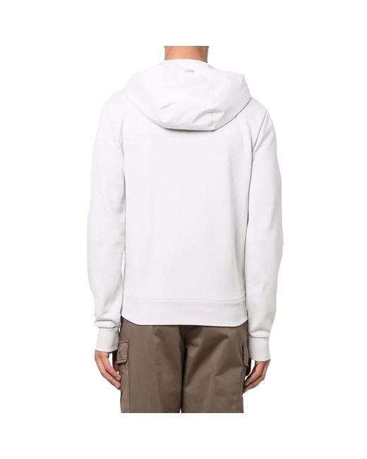 Herno White Hooded Sweatshirt for men