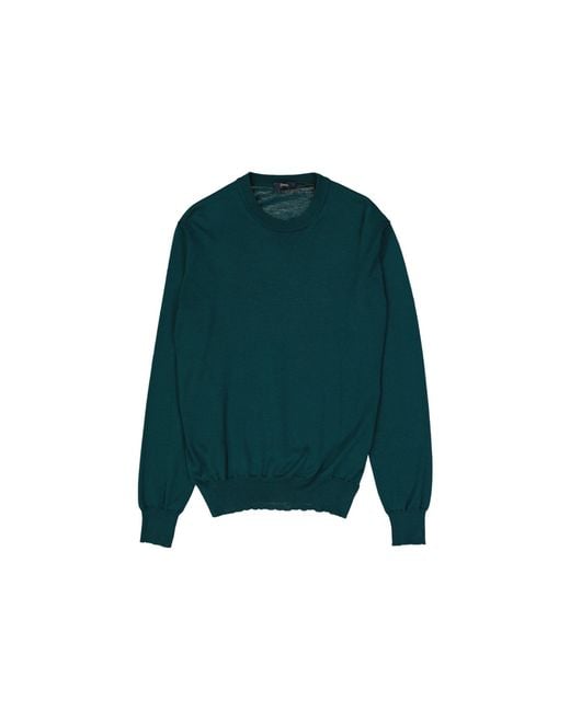 Herno Green Wool Pullover for men