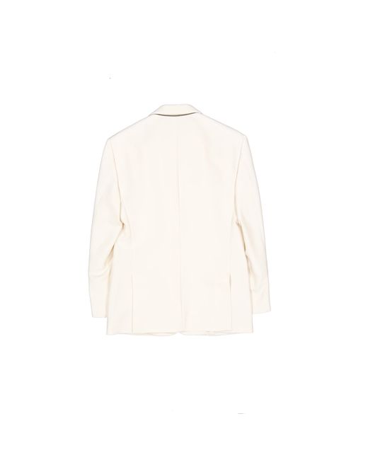 Brunello Cucinelli White Blazer Jacket