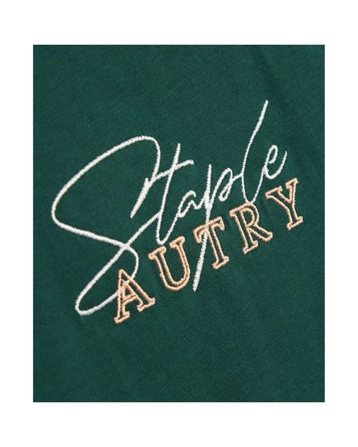 Autry Green Cotton T-Shirt for men