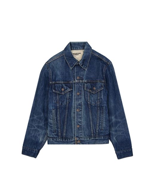 Giacca in cotone e denim di R13 in Blue da Uomo