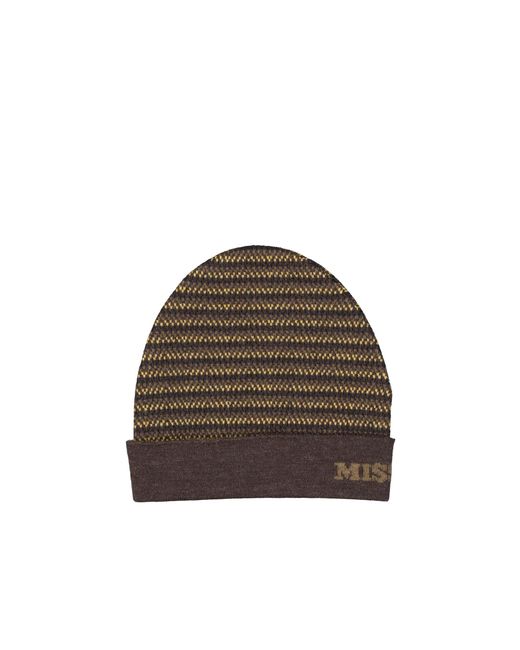 Missoni Brown Wool Hat for men
