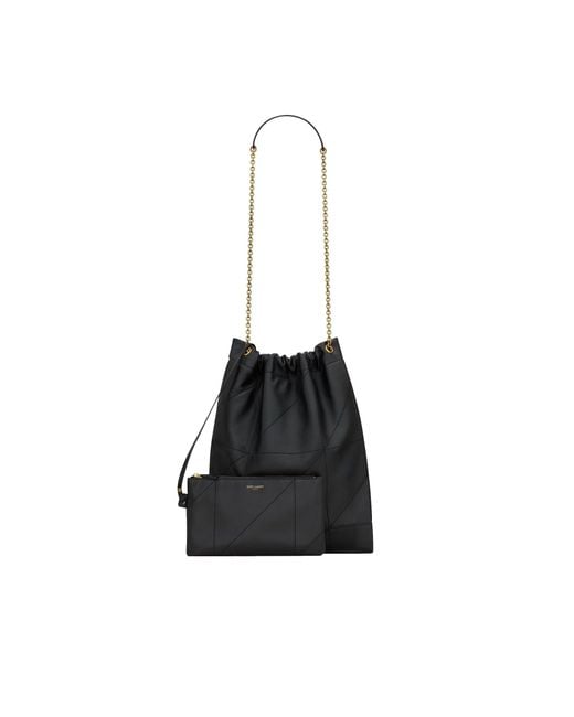 Saint Laurent Black Jamie Pochon Shoulder Bag