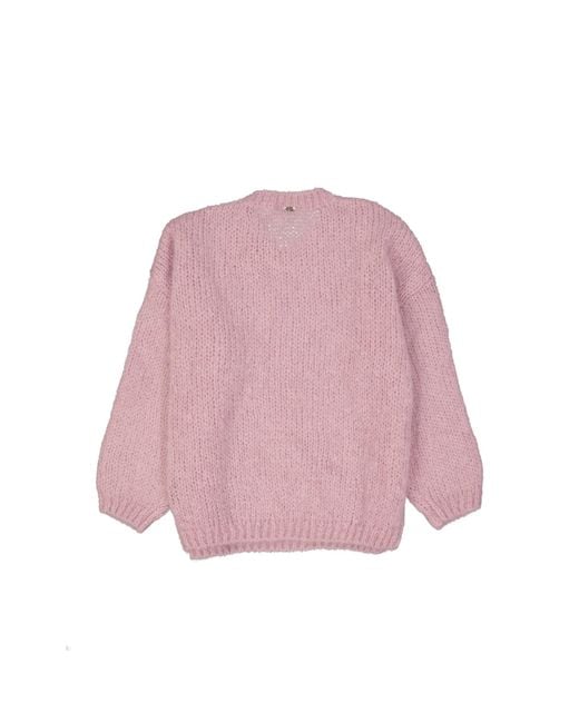 Herno Pink Mohair Wool Sweater