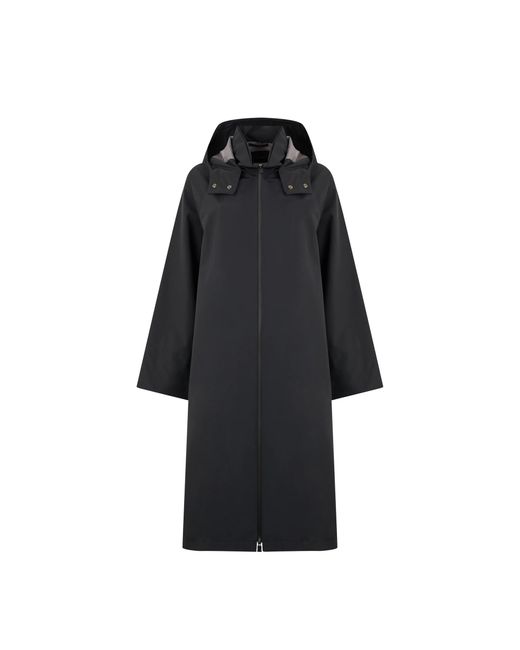 Herno Black Long Rain Coat
