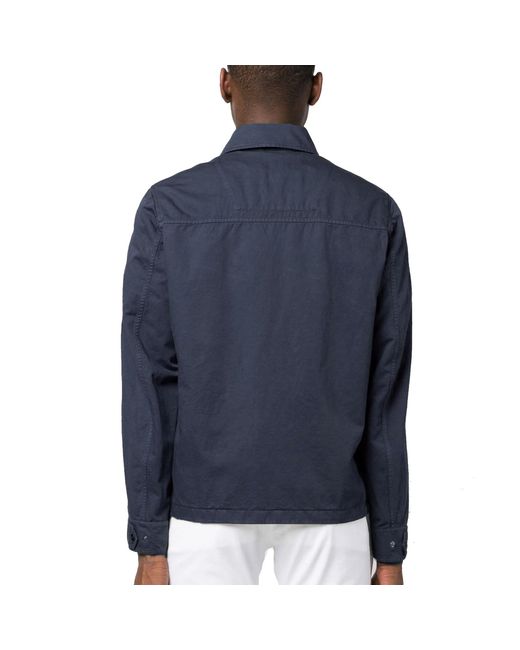 Herno Blue Chest-Pockets Shirt for men