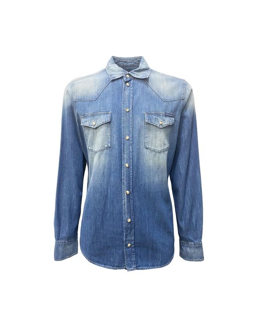 Dolce \u0026 Gabbana Logo Denim Shirt in 